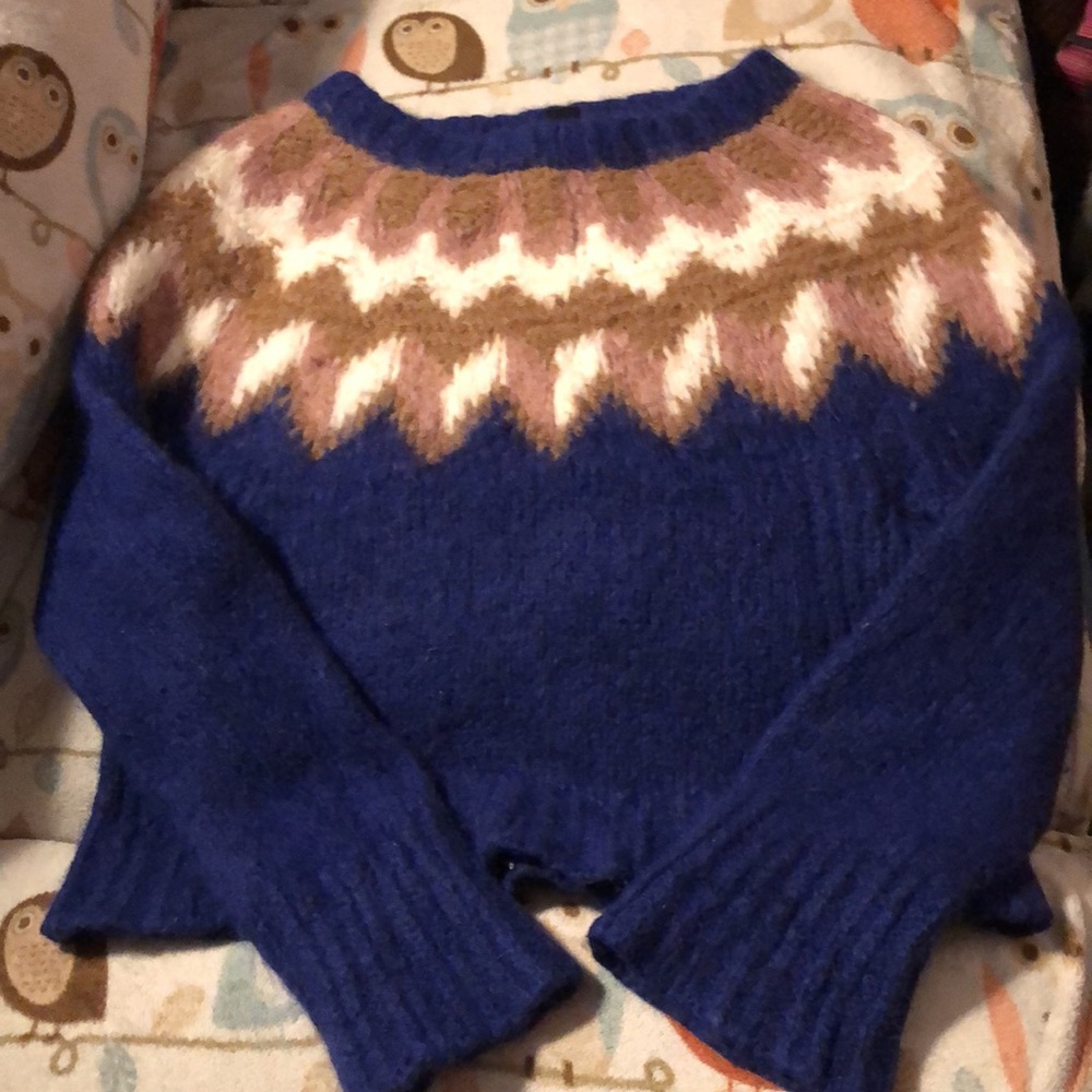 Fair Isle J. Crew Collection Alpaca Knit Sweater